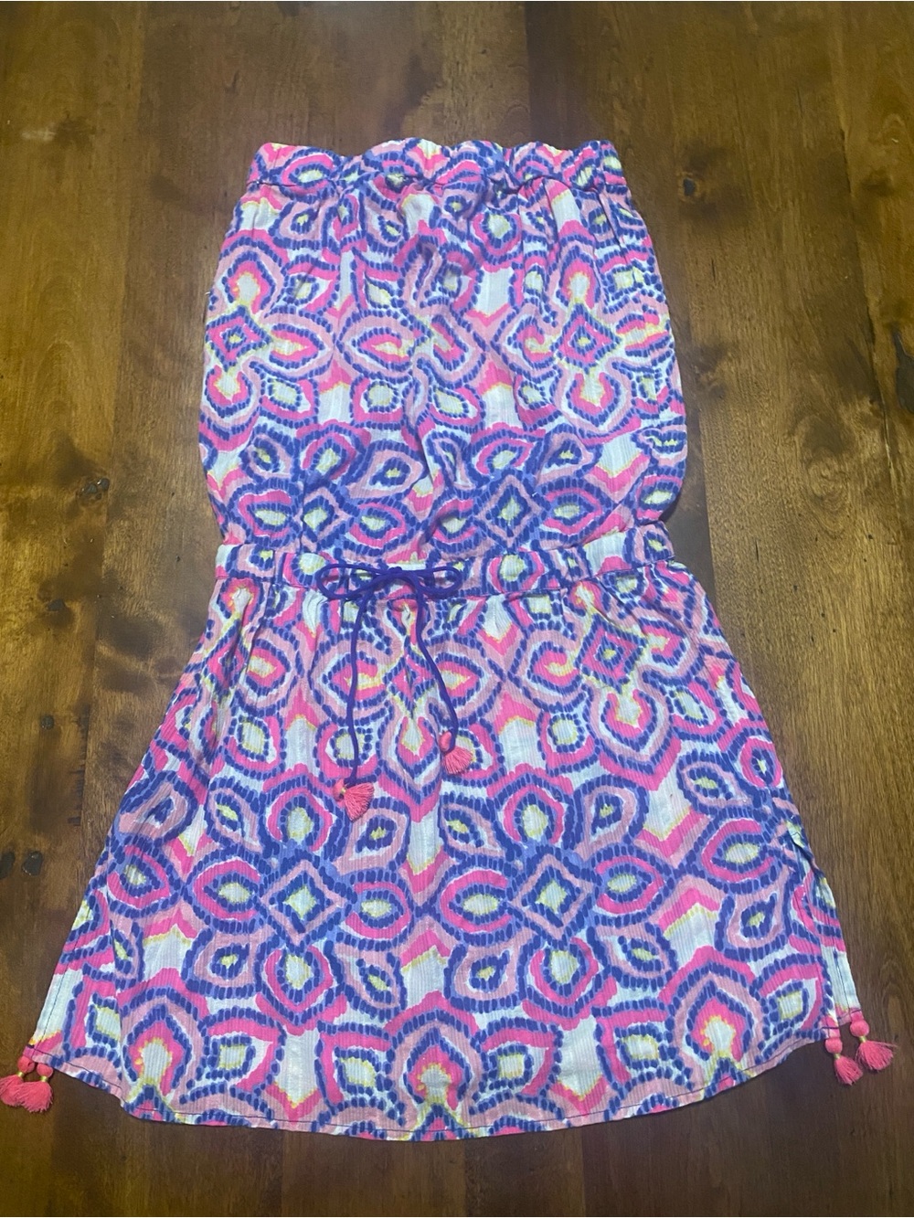 Vineyard Vines Women’s Pink & Blue Printed Sundress